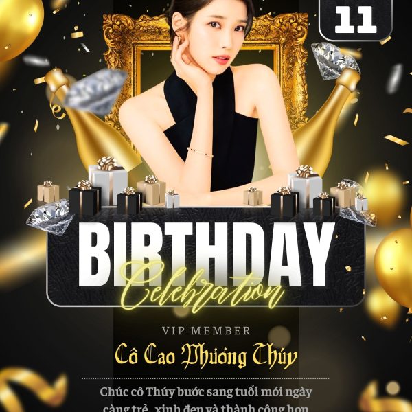 Mẫu Poster Happy Birthday