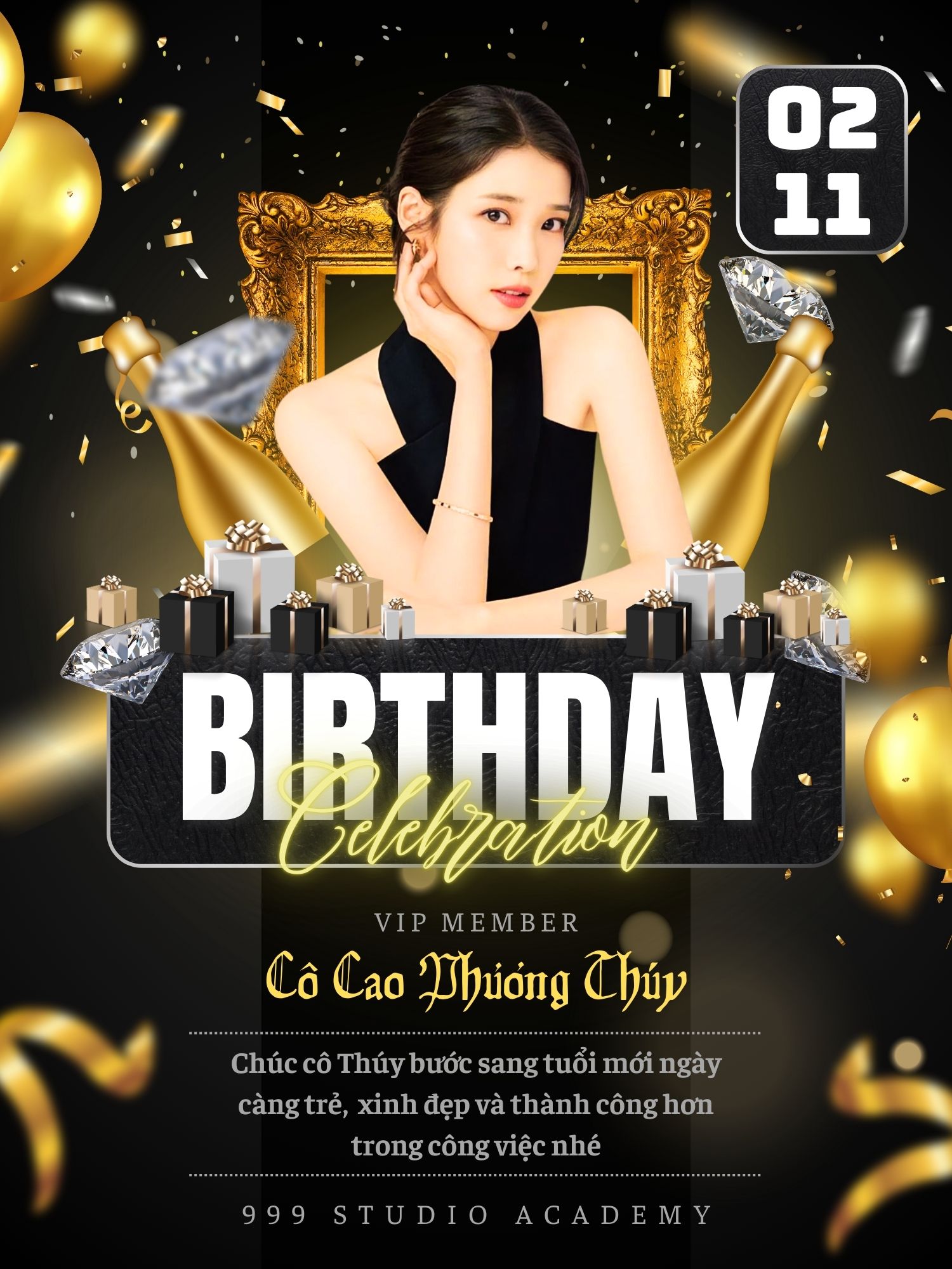 Mẫu Poster Happy Birthday